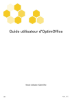 Guide utilisateur d`OptimOffice - scenari