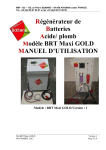 Manuel d` utilisation BRTMaxi Gold version nov 2012