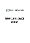 MANUEL DU SERVICE CENTER