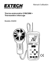 Manuel d`utilisation Thermo-anémomètre CFM/CMM + Thermomètre