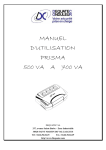 MANUEL D`UTILISATION PRISMA 500 VA A 700 VA