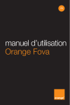 manuel d`utilisation Orange Fova