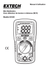 Manuel d`utilisation Mini Multimètre Avec détecteur de tension à