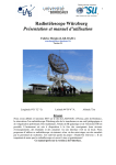 Radiotélescope Würzburg Présentation et manuel d`utilisation