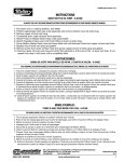 Mallory Marine Instruction Sheet Part#: 9-81002