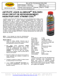 antifuite liquid aluminum rislone® pour circuit de refroidissement