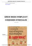 greve mode d`emploi et consignes syndicales - SNUipp