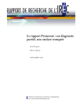 Le rapport Pronovost : un diagnostic partiel, une analyse tronquée