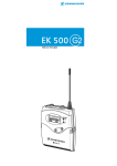 Le récepteur EK 500 G2 - Service Audiovisuel