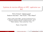 Systèmes de réaction-diffusion et HPC