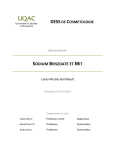 Sodium benzoate et MIT – Louis-Nicolas Gombault (2014)