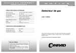 Detecteur de gaz - CONRAD Produktinfo.