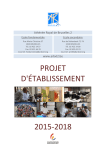 projet d`établissement 2015-2018