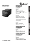 Instructions d`utilisation Codix 924