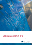 Catalogue Enseignement 2013