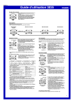 Guide d`utilisation 3035