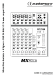 Mixer live 4 micros + 5 lignes + DSP 24 bits 10 FX avec