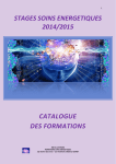 Catalogue des formations soins energetiques 2014/2015