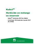 KoActMC Herbicide en mélange en réservoir