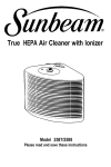 True HEPA Air Cleaner with lonizer