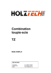 Combination toupie-scie TZ MODE D`EMPLOI