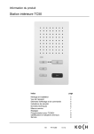 Information du produit Station intérieure TC50