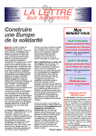 Lettre aux adhérents N°29 - Les comités locaux