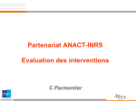 INRS-ANACT évaluation des interventions RPS TMS