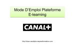 Mode D`Emploi Plateforme E-learning Mode D`Emploi Plateforme E