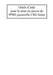 Outils d`aide pour la mise en œuvre de PPRE passerelle CM2-6ème