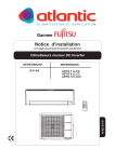 Notice d`installation monosplit Atlantic série