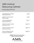 AMS Urethral Measuring Catheter - AMS Labeling Reference Library