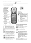 Combiné Gigaset A16/A26 Consignes de sécurité W $ ƒ