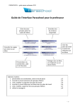 Mode d`emploi Espace Professeur Paraschool 2010