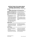 instructions for using ridgid sanding drum model ac2030