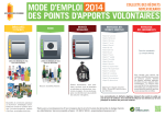 Calendrier des collectes des déchets 2014 pour le - Athis-Mons