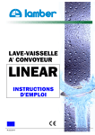 LAVE-VAISSELLE A` CONVOYEUR