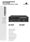 ELA-MISCHVERSTÄRKER FÜR 5 ZONEN PA-5240 PA-5480
