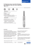 Ex-Sonde de niveau à sécurité intrinsèque pour utilisations dans