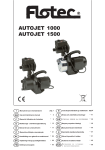 AUTOJET 1000 AUTOJET 1500