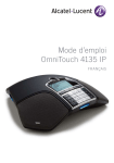 Mode d`emploi OmniTouch 4135 IP - Alcatel