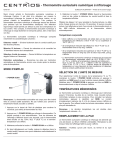 - Thermomètre auriculaire numérique à infrarouge