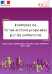 Exemples de fiches-actions proposées par les partenaires