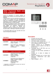 Fiche technique thermostat radio écran - M040