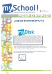 L`espace de travail myDisk