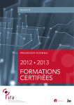 FORMATIONS ceRTIFIéeS