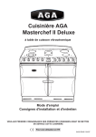 Cuisinière AGA Masterchef II Deluxe à table de cuisson