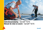 Gebruiksaanwijzing - Sarnafil® TG/TS Manuel de mise en