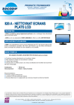 820 A - NETTOYANT ECRANS PLATS LCD