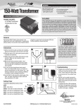 150-Watt Transformer 1YEAR 1YEAR